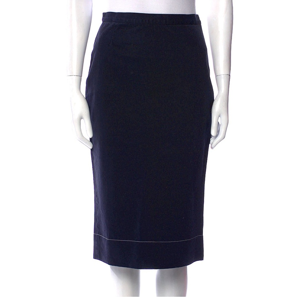 PRADA Black Knee-Length Skirt IT40/S